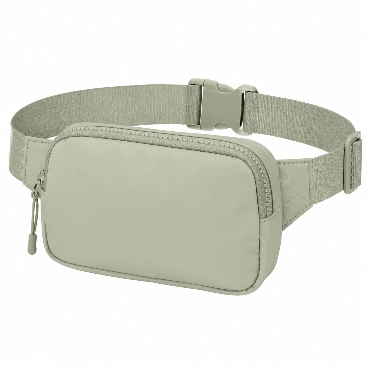 Marsupio 22 x 5 x 14 cm in tessuto sintetico verde salvia con cintura regolabile